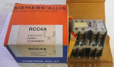 Siemens-Allis RCC4A Form C 4 Pole Attachment 4N.O./N.C 600VAC 10A