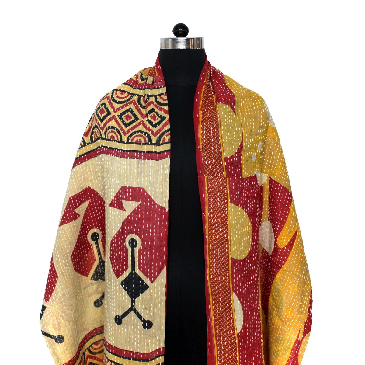Compra Trapunta Kantha in cotone indiano fatta a mano - Reversibile all'ingrosso