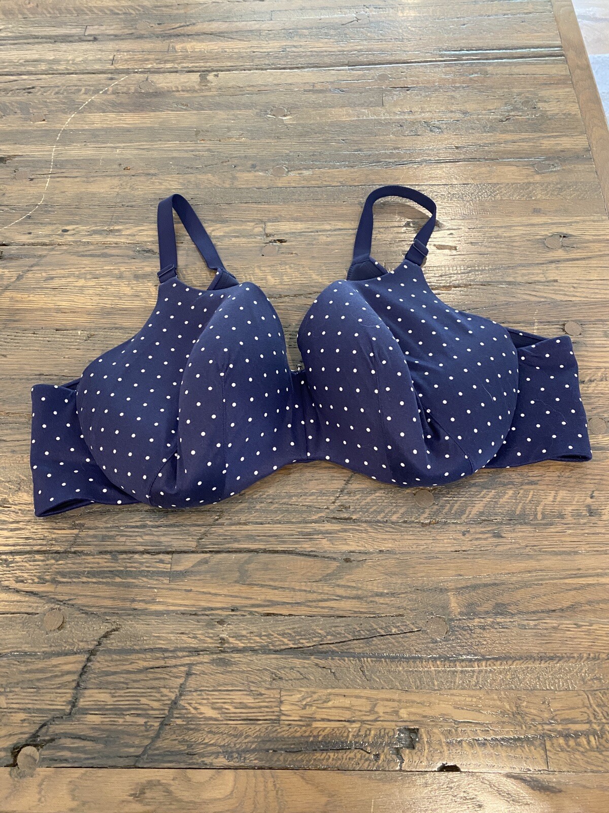 Cacique 50D Lightly Lined Bra Blue Polka D… Gem