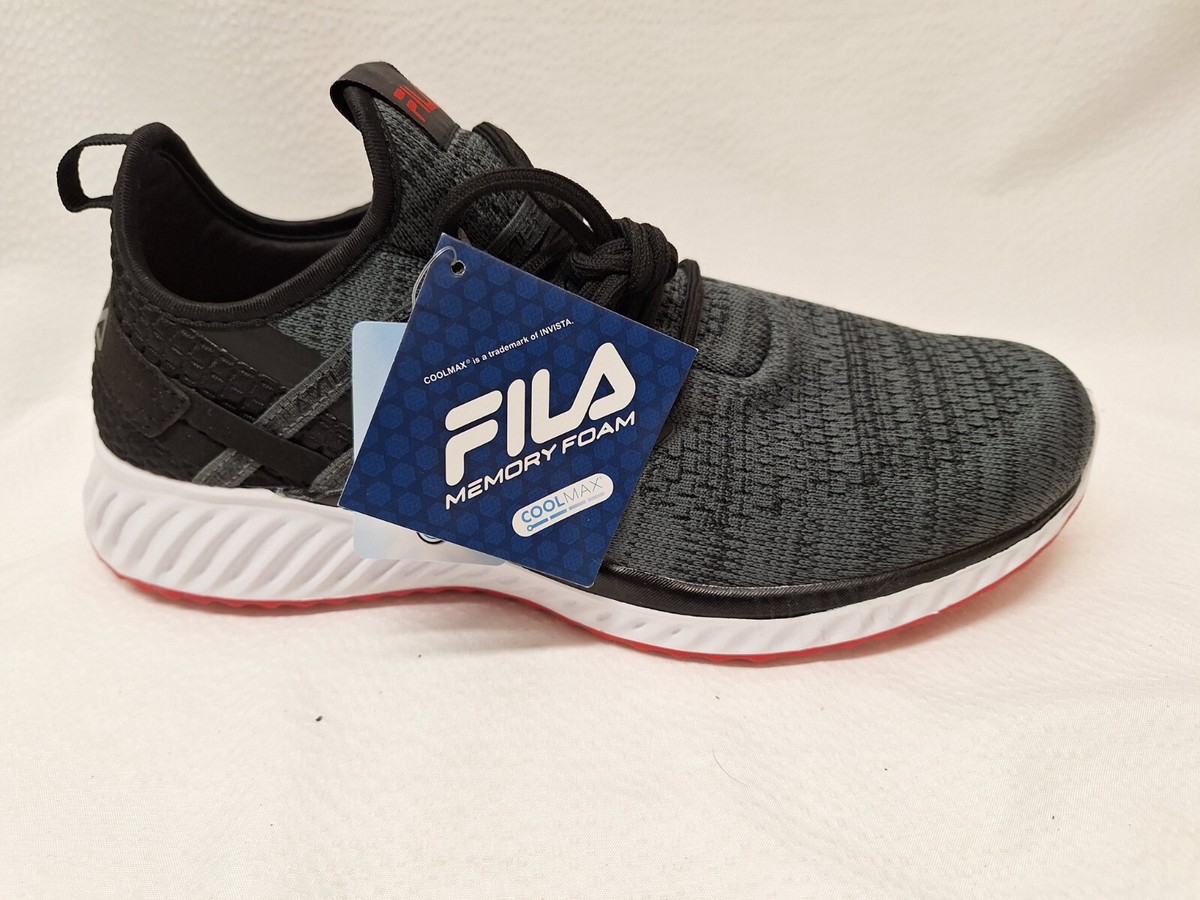FILA Size Men's Athletic Shoes Memory Foam Ultra Cool Max Grey