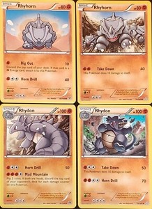 Rhyhorn Pokemon Card | eBay