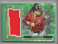 2020 Triple Threads Single Jumbo Relics Emerald #SJRCKB Carter Kieboom JRSY/18