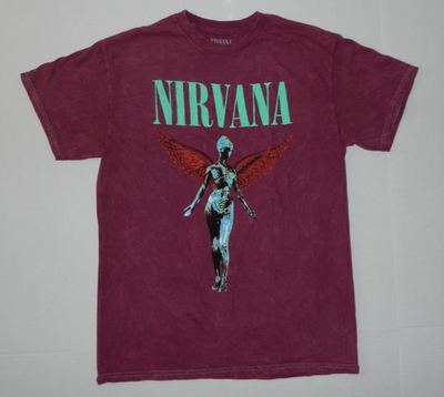 Nirvana Grunge In Utero Pink Tee Shirt New | eBay