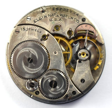 Vintage Elgin Grade 315 12s 15J OF Pocket Watch Movement lot.k2