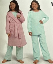 Lands End NWT Sleep Set YOUTH 3-PIECE S 5/6 Girls - 031