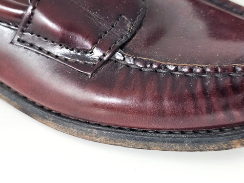 G. H, Bass Boys Leather Penny Loafers Weejuns Size 5.5B Classic Preppy Brown - Picture 6 of 9