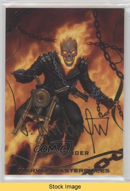 2022 Upper Deck Marvel Masterpieces Gold Foil Level 1 Ghost Rider #19 READ 17bl