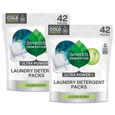 Seventh Generation Laundry Detergent Packs Ultra Power Clean Scent Epa Safer