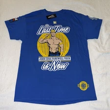 WWE Authentic John Cena Wrestlepalooza Alternate Blue Shirt Indianapolis Indiana