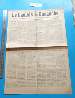Journal Le Gaulois du Dimanche No. 239 Victor Hugo Feb 1902
