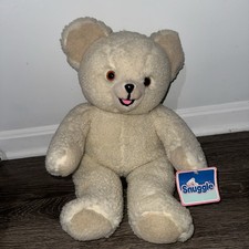 VTG 1986 LARGE Snuggle Softener Plush Sherpa Teddy Bear Russ Berrie 22"