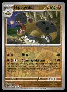 Hippowdon 106/182 DRI SV10: Destined Rivals Reverse Holo NM