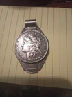 American real 1882 Morgan Silver Dollar Coin Sterling Silver money clip