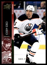 2021-22 Upper Deck UD Exclusives Cody Ceci 040/100 Edmonton Oilers #565