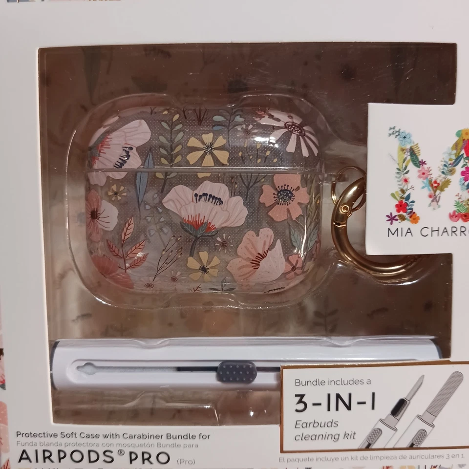 Mia Charro Airpods Pro 保护软质保护壳 带登山扣和清洁套件 — 第 3/4 张图片