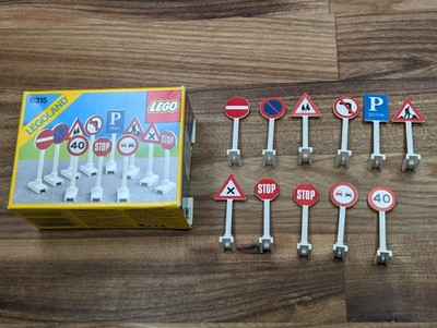 Lego Town 6315 100% Complete Schachtel Box Road Signs Rare Classic System Schild