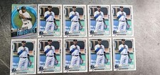 10 * JAZZ CHISHOLM * 2021 BOWMAN CHROME MOJO REFRACTOR + BASE RC CARDS