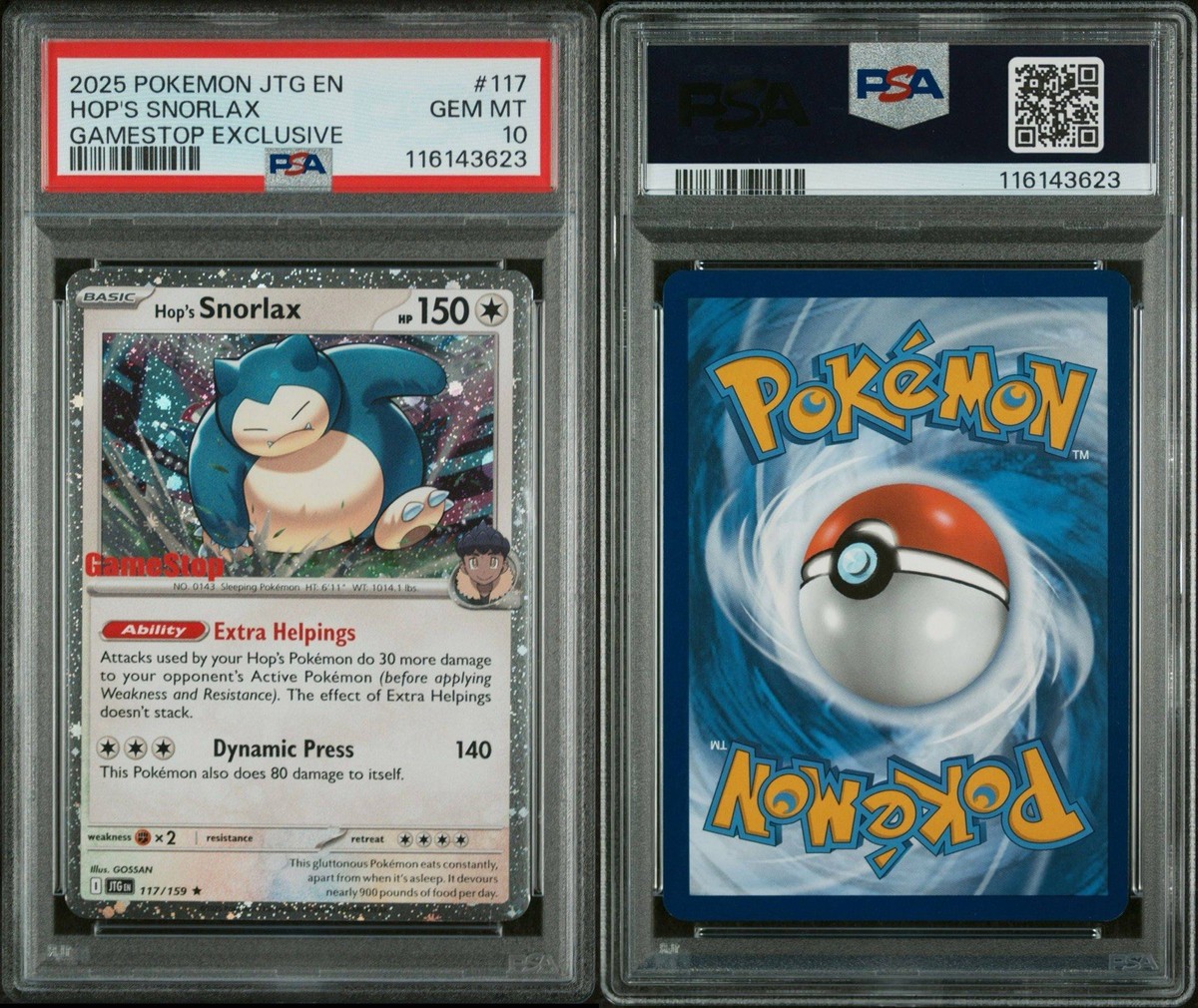 Hop's Snorlax - (GameStop) (Cosmos Holo) 117/159 Miscellaneous