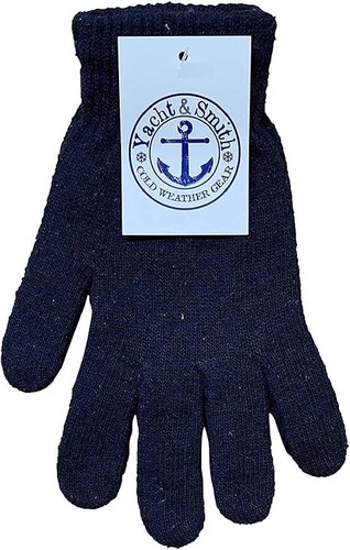 12 Pack Wholesale Bulk Winter Gloves For Men Woman,Warm Thermal Gloves, Solid - Picture 4 of 6
