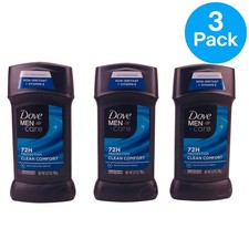 Dove Men Care Clean Comfort Antiperspirant 2.7oz 3 Pack New