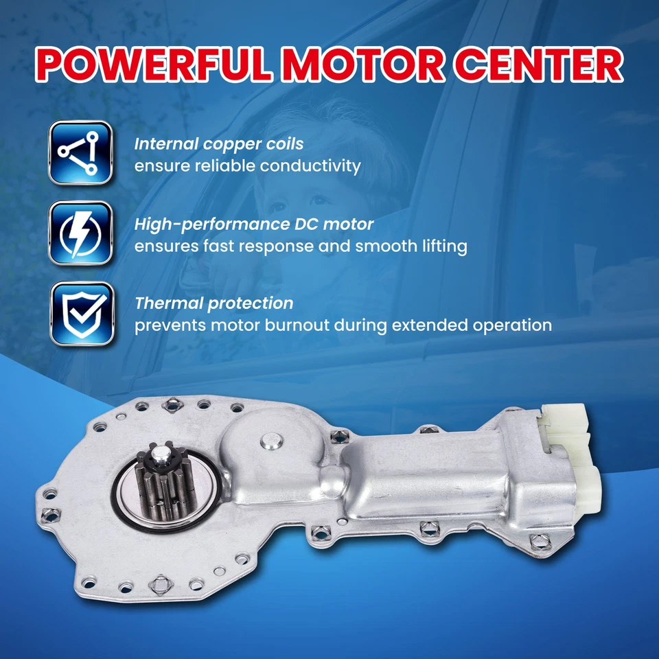 2x Motor de ventana delantera para Chevrolet Camaro Astro GMC Safari Pontiac Firebird Foto 3 de 4