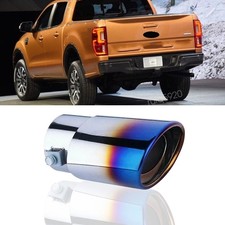 Chrome Car Exhaust Pipe Tip Rear Tail Muffler Stainless Steel For Ford Ranger