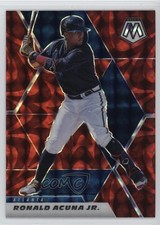 2021 Panini Mosaic Reactive Red Mosaic Prizm Ronald Acuna Jr #109 03rx