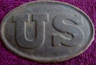 ORIGINAL EXCAVATED FEDERAL US CARTRIDGE BOX PLATE (PORT HUDSON)