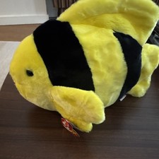 TY Beanie Baby "Bubbles" the Fish 1995 Retired Tag Errors - NEW