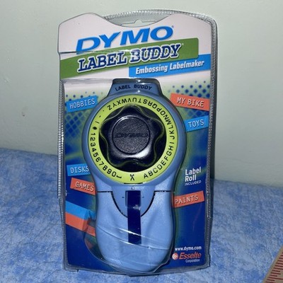 NIP DYMO Label Buddy Embossing Labelmaker Labeling with 3/8'' Label Roll Included