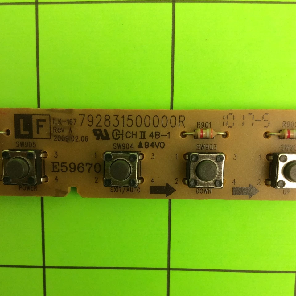 Hannspree HF225DPB Monitor Key Button Board 792831500000R - Image 4 of 4