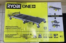 Ryobi 18v Mechanic Creeper Seat 800 Lumens 400 Lb Capacity Pcl692b
