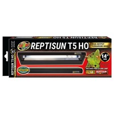 UVB Lighting Zoo Med T5 HO Terrarium Hood 14in with ReptiSun 5.0 Lamp