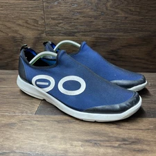 Oofos Shoes Mens 13 Blue OOmg Low Sports Shoes Slip on Sneakers