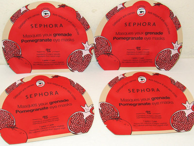 4 Pair Sephora Pomegranate Eye Masks Anti-Fatigue & Dark Circles