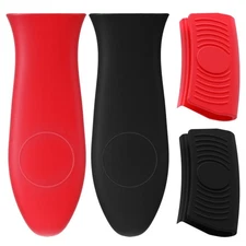 Silicone Hot Handle Holder, Heat Resistant Non-Slip Handles Cover for Cast Iron