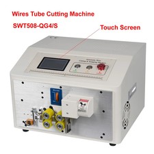 SWT508-QG4/S Touchscreen Cable Sleeve Cutter 220V Automatic Silicone Plastic PVC