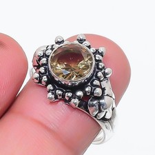 Smoky Quartz Gemstone 925 Sterling Silver Jewelry All Size Ring For Gift