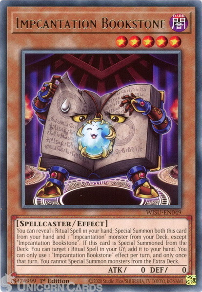 WISU-EN049 Impcantation Bookstone :: Rare 1st Edition Mint YuGiOh Card