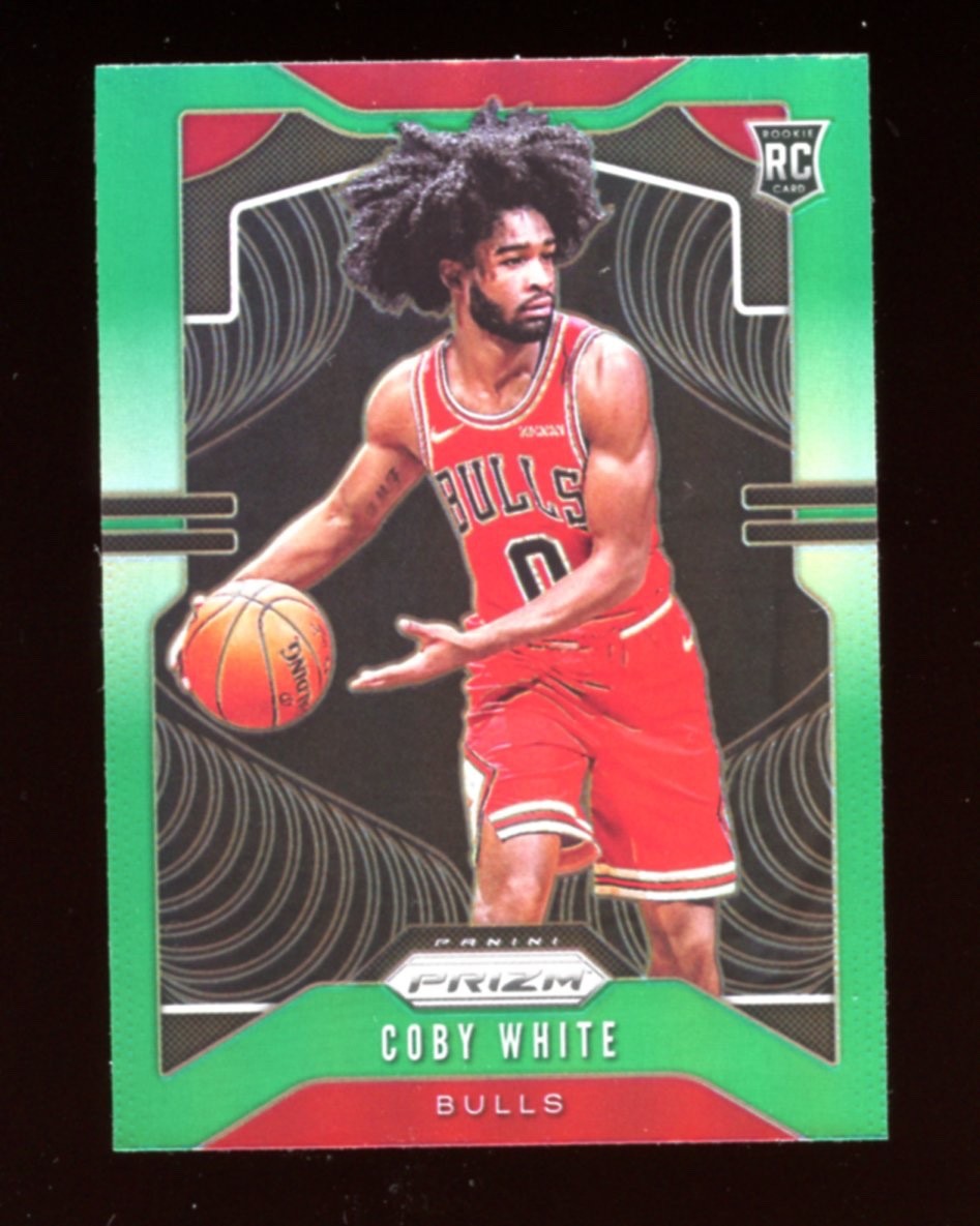 2019-20 Panini Prizm - Rookie Coby White #253 Green Prizm (RC)