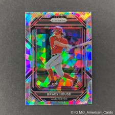 2023 Prizm Baseball BRADY HOUSE Cracked Ice Prizm #50 Washington Nationals