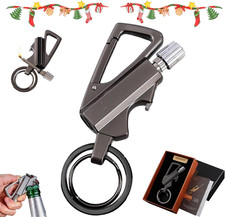1 Permanent Match Infinity Lighter with Multitool Keychain Bottle Opener