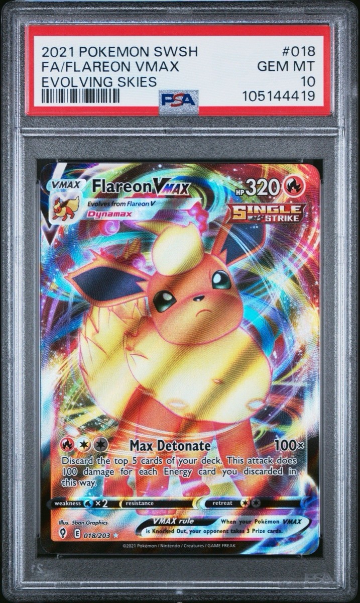PSA10 ブースターVMAX SA FLAREON VMAX PSA10 ポケモン - 【PSA10】ブースターVMAX(SA仕様) 夏ポケカ PROMO