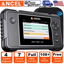Check Engine Transmission ABS SRS Code Reader OBD2 Scanner Car Diagnostic Tool