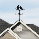 Weather Vane Heavy-Duty Metal Dog Wind Direction Decorative Creative Dog DeOHP