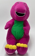 Vintage Playskool Barney The Dinosaur Large Purple Electronic Plush Hasbro