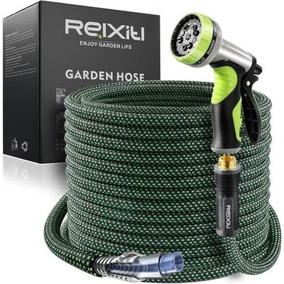 Relxitl Garden Hose, Flexible Water Hose, Ultra Lightweight Non-Expanding 50FT