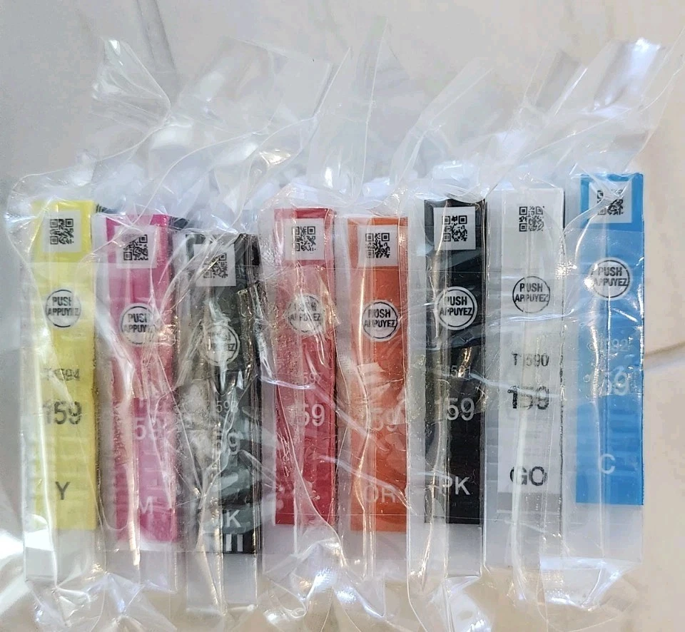 Genuine Epson 159 Ink Cartilages Full Set- 8 Cartilages- R2000 - Image 2 of 2