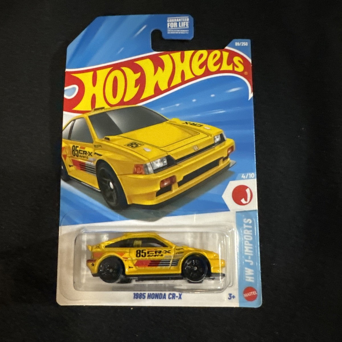 新品 TOKO JETSTREAM イエロー 廃盤 レーシング 2026 Hot Wheels 1985 Honda CR-X CRX Yellow HW J-Imports 4/10 89