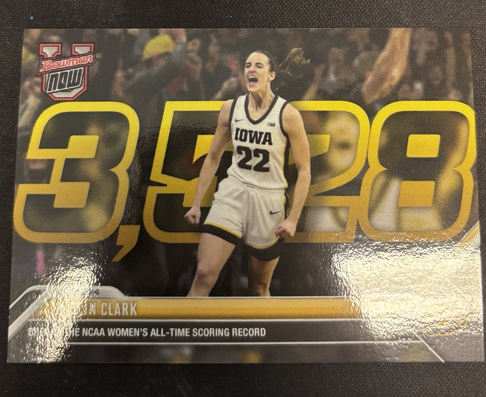 2023-24 Topps Now Bowman U #49 Caitlin Clark All-Time Scoring Record